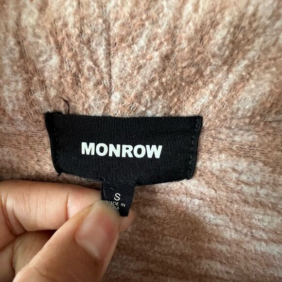 Monrow Neps Shawl Collar Pullover Sweatshirt - Picture 2 of 7